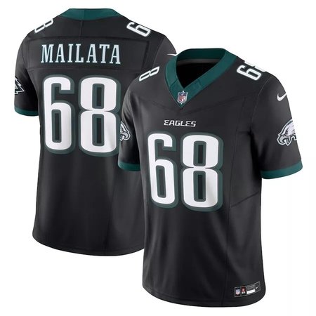 Men's Philadelphia Eagles #68 Jordan Mailata Black Vapor Untouchable Limited Stitched Jersey