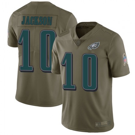 Nike Eagles #10 DeSean Jackson Olive Men's Stitched NFL Limited 2017 Salute To Service Jersey