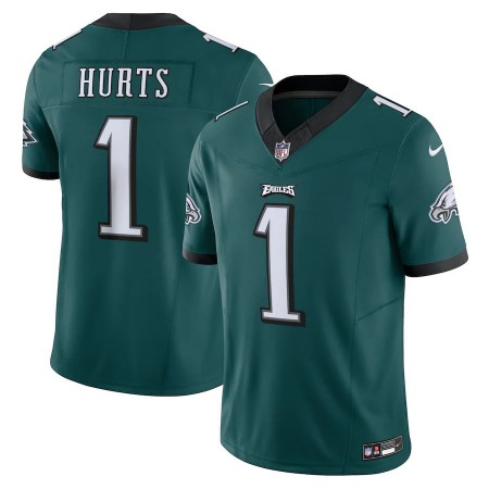 Philadelphia Eagles #1 Jalen Hurts Nike Men's Midnight Green Vapor F.U.S.E. Limited Jersey