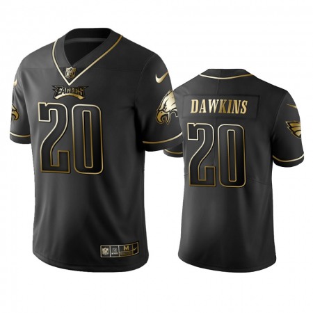 Nike Eagles #20 Brian Dawkins Black Golden Limited Edition Stitched NFL Jersey