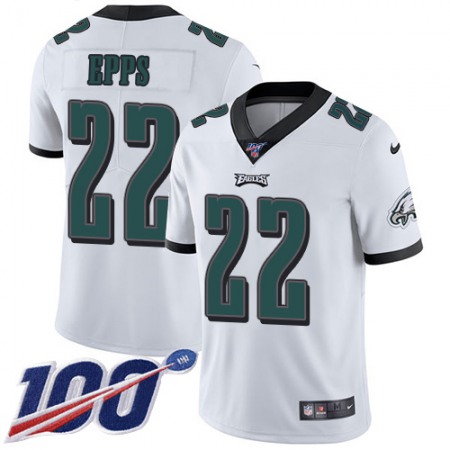 Nike Eagles #22 Marcus Epps White Men's Stitched NFL 100th Season Vapor Untouchable Limited Jersey