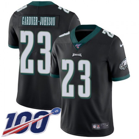 Nike Eagles #23 C.J. Gardner-Johnson Black Alternate Men's Stitched NFL 100th Season Vapor Untouchable Limited Jersey