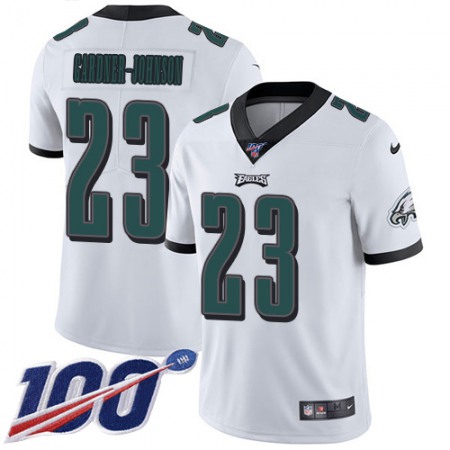 Nike Eagles #23 C.J. Gardner-Johnson White Men's Stitched NFL 100th Season Vapor Untouchable Limited Jersey