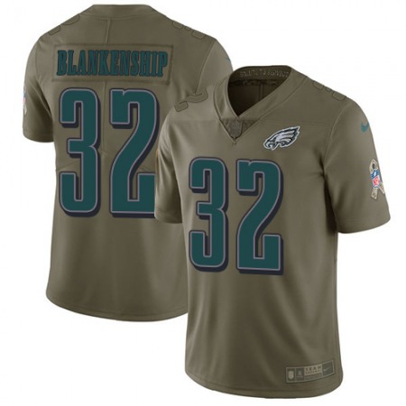 Nike Eagles #32 Reed Blankenship Olive Men's Stitched NFL Limited 2017 Salute To Service Jersey