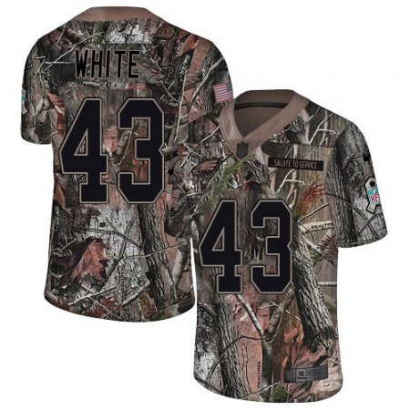 Nike Eagles #43 Kyzir White Camo Men's Stitched NFL Limited Rush Realtree Jersey