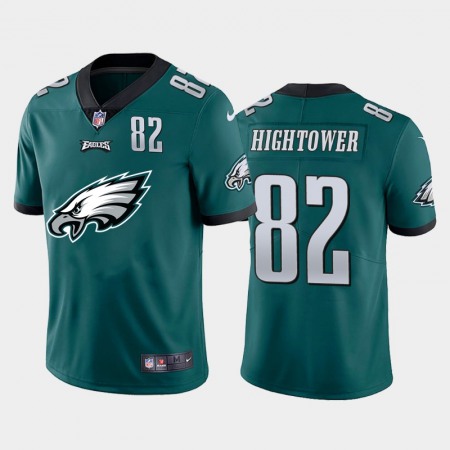 Philadelphia Eagles #82 John Hightower Green Men's Nike Big Team Logo Player Vapor Limited NFL Jersey