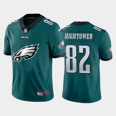 Philadelphia Eagles #82 John Hightower Green Men's Nike Big Team Logo Vapor Limited NFL Jersey