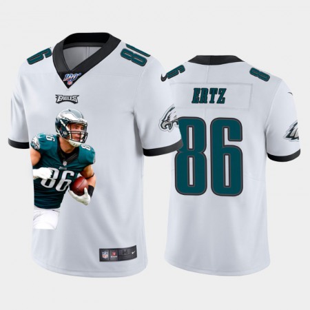 Philadelphia Eagles #86 Zach Ertz Nike Team Hero 4 Vapor Limited NFL 100 Jersey White