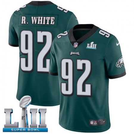 Nike Eagles #92 Reggie White Midnight Green Team Color Super Bowl LII Men's Stitched NFL Vapor Untouchable Limited Jersey