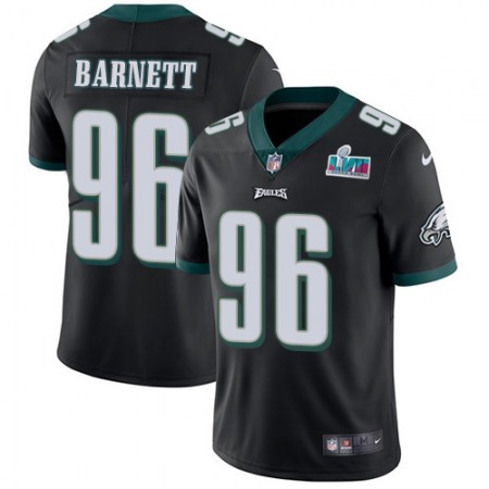 Nike Eagles #96 Derek Barnett Black Super Bowl LVII Patch Alternate Men's Stitched NFL Vapor Untouchable Limited Jersey