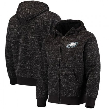 Philadelphia Eagles G-III Sports by Carl Banks Discovery Sherpa Heathered Black Full-Zip Jacket