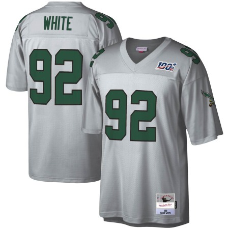 Philadelphia Eagles #92 Reggie White Mitchell & Ness NFL 100 Retired Player Platinum Jersey