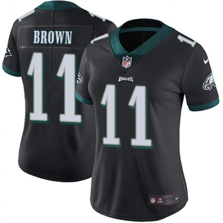 Nike Eagles #11 A.J. Brown Black Alternate Women's Stitched NFL Vapor Untouchable Limited Jersey