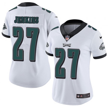 Nike Eagles #27 Malcolm Jenkins White Women's Stitched NFL Vapor Untouchable Limited Jersey