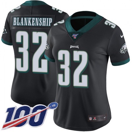 Nike Eagles #32 Reed Blankenship Black Alternate Women's Stitched NFL 100th Season Vapor Untouchable Limited Jersey