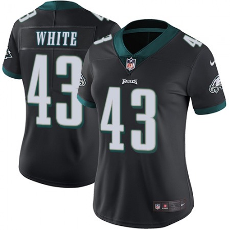 Nike Eagles #43 Kyzir White Black Alternate Women's Stitched NFL Vapor Untouchable Limited Jersey