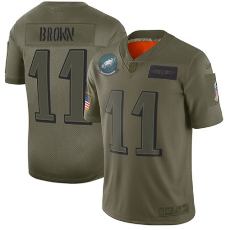 Nike Eagles #11 A.J. Brown Camo Youth Stitched NFL Limited 2019 Salute To Service Jersey