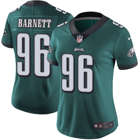 Nike Eagles #96 Derek Barnett Midnight Green Team Color Women's Stitched NFL Vapor Untouchable Limited Jersey