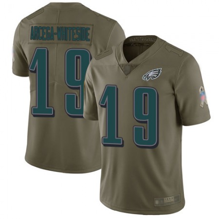 Nike Eagles #19 JJ Arcega-Whiteside Olive Youth Stitched NFL Limited 2017 Salute to Service Jersey