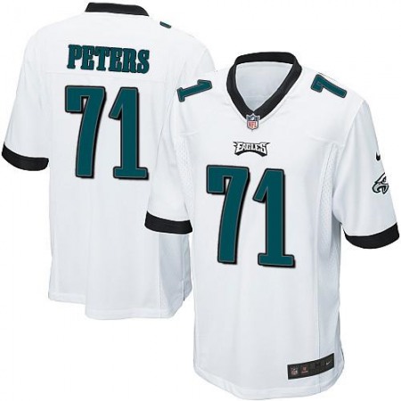 Nike Eagles #71 Jason Peters White Youth Stitched NFL New Elite Jersey