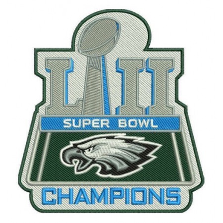 Stitched Philadelphia Eagles Super Bowl LII 52 Champions Jersey Patch